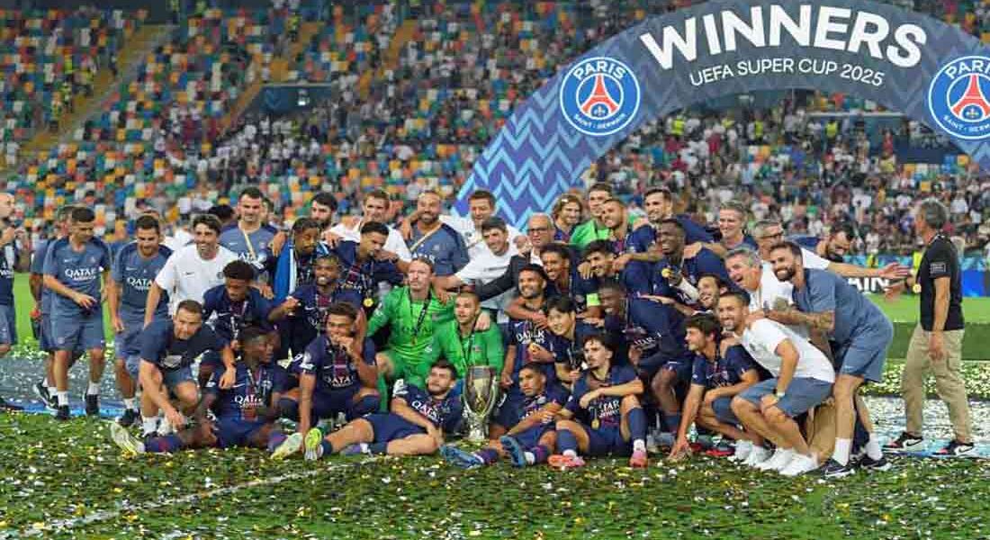 Super Coupe PSG – Tottenham : un sacre historique pour Paris en images à Udine