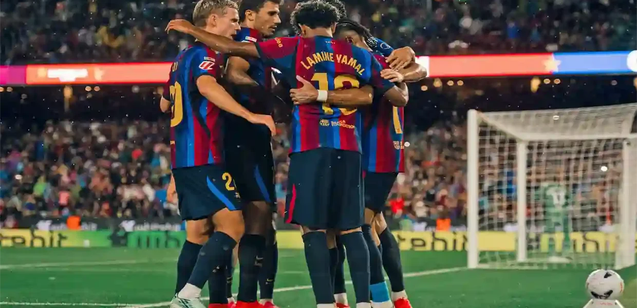 Liga – 6e journée : Sept sur sept pour un Barça record : le club blaugrana pulvérise Santander – Vidéo FC BARCELONE